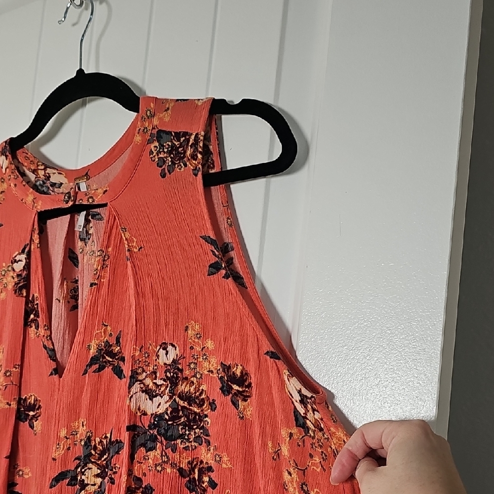 Free People XS Floral Boho Mini Dress - Picture 6 of 13